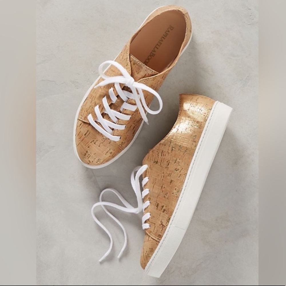 Anthropologie Raphaella Booz Cork Sneakers NEW